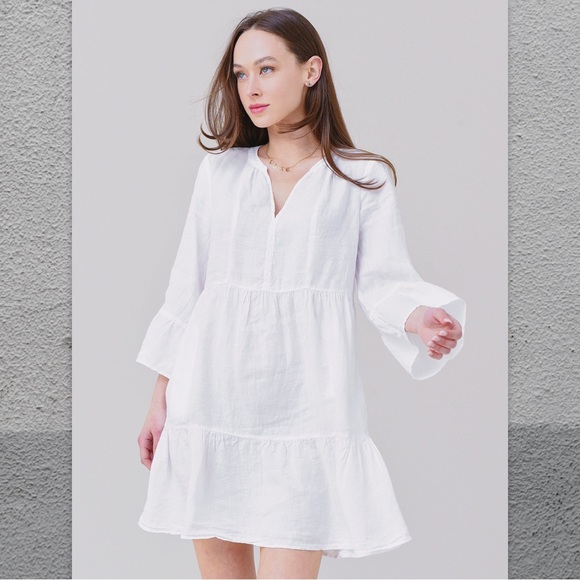 Velvet by Graham u0026 Spencer | Dresses | Velvet By Graham Spencer Aurora  Linen Tiered Dress | Poshmark